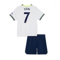 Fotbalové Dres Tottenham Hotspur Son Heung-min #7 Dětské Domácí 2022-23 Krátký Rukáv (+ trenýrky)